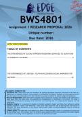 BSW4801 Assignment 1 &lpar;ANSWERS&rpar; 2026 - DISTINCTION GUARANTEED