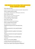 CMN 548 FINAL EXAM PRACTICE QUESTIONS WITH VERIFIED ANSWERS