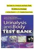 Urinalysis and Body Fluids 7th Edition Strasinger Test Bank &ndash; Chapters 1-17