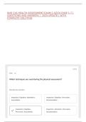 NUR 216 HEALTH ASSESSMENT EXAM 1 AZCN CHAP 1-7 &vert; QUESTIONS AND ANSWERS &vert;  2025 UPDATE &vert; WITH COMPLETE SOLUTION