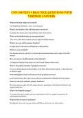 CMN 548 TEST 4 PRACTICE QUESTIONS WITH VERIFIED ANSWERS
