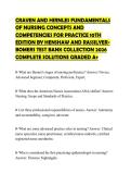CRAVEN AND HIRNLES FUNDAMENTALS OF NURSING CONCEPTS AND COMPETENCIES FOR PRACTICE 10TH EDITION BY HENSHAW AND RASSILYERBOMERS TEST BANK COLLECTION 2026 COMPLETE SOLUTIONS GRADED A&plus;