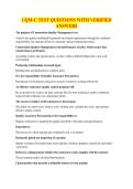 CQM-C TEST QUESTIONS WITH VERIFIED ANSWERS