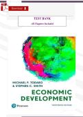 Test Bank for Economic Development&comma; 13th Edition by Michael Todaro & Stephen Smith &ndash; Complete Chapters 1&ndash;15