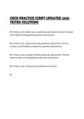 CRCR PRACTICE SCRIPT UPDATED 2026 TESTED SOLUTIONS