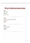 NRVTA Level 1 RV Fundamentals Exam Questions and Correct Answers Latest
