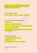 UX DESIGN INSTITUTE - PROFESSIONAL DIPLOMA FINAL NEWEST ACTUAL EXAM WITH COMPLETE QUESTIONS &plus;  ANSWERS&sol; VERIFIED&sol;GRADED A&plus;&sol;