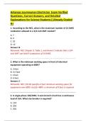 Arkansas Journeyman Electrician  Exam Verified  Questions&comma; Correct Answers&comma; and Detailed  Explanations for Science Students&vert;&vert;Already Graded  A&plus; 