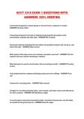 ACCT 3310 EXAM 1 QUESTIONS WITH ANSWERS 100&percnt; VERIFIED 