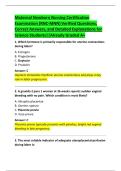 Maternal Newborn Nursing Certification  Examination &lpar;RNC-MNN&rpar; Verified Questions&comma;  Correct Answers&comma; and Detailed Explanations for  Science Students&vert;&vert;Already Graded A&plus; 