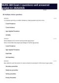 NURS 480 Exam 1 questions well answered graded A&plus; 2025-2026