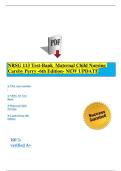NRSG 113 Test-Bank  Maternal Child Nursing Careby Perry  6th Edition &vert;New update 2026&sol;27 A&plus;