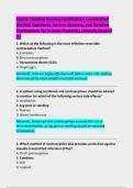Family Planning Nursing Certification Examination  Verified Questions&comma; Correct Answers&comma; and Detailed  Explanations for Science Students&vert;&vert;Already Graded  A&plus; 