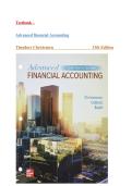 Advanced Financial Accounting 13th Edition &ndash; Theodore Christensen &vert; Complete Test Bank Chapters 1&ndash;20 with Answers
