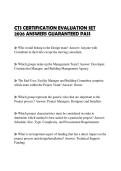 CTS CERTIFICATION EVALUATION SET 2026 ANSWERS GUARANTEED PASS