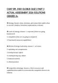 CUNY BPL 5100 GLOBUS QUIZ 2 PART 2 ACTUAL ASSESSMENT 2026 SOLUTIONS GRADED A&plus;