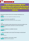 NSG 121 Health Assessment - Herzing NSG 121 Exam 4 2026 Updated Exam Questions & Answers With Detailed Rationales &vert; Instant PDF Download 