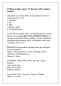 PN Pharmacology Kaplan PN Questions With Complete Solutions