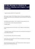 CD 450&semi; Message to a Stutterer by Joseph G&period; Sheehan and Chapter 1 well answered