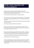 CD 450 - Exam 2 questions well answered graded A&plus;