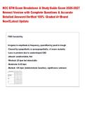 NCC EFM Exam Breakdown & Study Guide Exam 2026-2027 Newest Version with Complete Questions & Accurate Detailed AnswersVerified 100&percnt; Graded A&plus;Brand New&excl;&excl;Latest Update