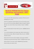 Medical FISDAP Review Exam Questions and Answers 100&percnt; PASS