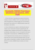 Paramedic FISDAP Final Exam Questions and Answers 100&percnt; PASS