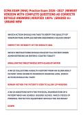 CCMA EXAM &lpar;NHA&rpar; Practice Exam 2026 -2027 &vert;NEWEST  VERSION WITH COMPLETE QUESTIONS AD CORRECTR  DETAILD ANSWERSVERIFIED 100&percnt; GRADED A&plus;  BRAND NEW