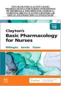 Clayton&rsquo;s Basic Pharmacology for Nurses &ndash; Lecture Summary and Key Concepts