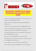Paramedic FISDAP Final Exam Questions and Answers 100&percnt; PASS