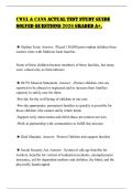 CWEL & CANS ACTUAL TEST STUDY GUIDE SOLVED QUESTIONS 2026 GRADED A&plus;&period;