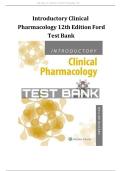 Introductory Clinical Pharmacology &lpar;12th Edition&rpar; &ndash; Susan Ford &ndash; Complete Nursing Test Bank with Answers All Chapters 1-54