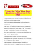 Paramedic FISDAP Final Exam Questions and Answers 100&percnt; PASS