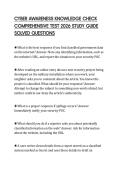CYBER AWARENESS KNOWLEDGE CHECK COMPREHENSIVE TEST 2026 STUDY GUIDE SOLVED QUESTIONS