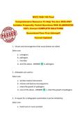 NVCC RAD 105 Final  Comprehensive Resource To Help You Ace 2026-2027  Includes Frequently Tested Questions With ELABORATED  100&percnt; Correct COMPLETE SOLUTIONS  Guaranteed Pass First Attempt&excl;&excl;  Current Update&excl;&excl;