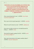 NR 302 EXAMS 1&comma; 2&comma; 3 & FINAL EXAM &lpar;CHAMBERLAIN&rpar; NEWEST 2026 PACKAGE DEAL&vert; NR302 HEALTH ASSESSMENT EXAMS REVIEW WITH COMPLETE ACTUAL EXAM QUESTIONS AND  CORRECT VERIFIED ANSWERS&sol; ALREADY GRADED A&plus; 