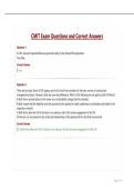 CMIT Exam Questions and Correct Answers