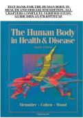 Human Body in Health and Disease &ndash; Lecture Notes &sol; Study Material &ndash; Academic Year 2025&sol;2026 &ndash; Comprehensive overview of human anatomy&comma; physiology&comma; and common diseases