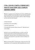 CYSA&plus; CS0-002 COMPTIA CYBERSECURITY ANALYST EXAM SCRIPT 2026 COMPLETE ANSWERS VERIFIED