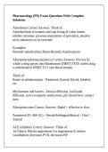Pharmacology &lpar;PN&rpar; Exam Questions With Complete Solutions