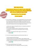 NVCC RAD 105 Final  Comprehensive Resource To Help You Ace 2026-2027  Includes Frequently Tested Questions With ELABORATED  100&percnt; Correct COMPLETE SOLUTIONS  Guaranteed Pass First Attempt&excl;&excl;  Current Update&excl;&excl;