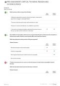 WGU D265 Pre Assesment With complete questions and answers &vert; Updated RATED A&plus; NEW EDITION 