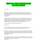 WGU C121 -Task 2- US History with Accurate Solutions 2026&vert;2027