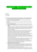 WGU C717 TASK 1 US HISTORY &vert; WITH VERIFIED SOLUTIONS &vert; LATEST UPDATE