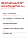MILADY CIMA TEST FINAL EXAM AND PRACTICE  EXAM 100 QUESTIONS CURRENTLY TESTING  COMPLETE ACCURATE EXAM QUESTIONS WITH  DETAILED VERIFIED ANSWERS &sol;ALREADY GRADED  A&plus; &sol;&sol;BRAND NEW&excl;&excl; 2026-2027  