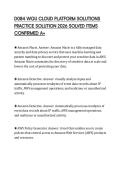 D084 WGU CLOUD PLATFORM SOLUTIONS PRACTICE SOLUTION 2026 SOLVED ITEMS CONFIRMED A&plus;