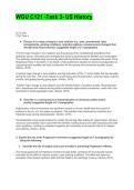 WGU C121 -Task 3- US History  Latest Updated with Accurate Solutions 2026