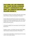 D198 GLOBAL ARTS AND HUMANITIES TASK 1 PASSED WESTERN GOVERNORS UNIVERSITY COMPREHENSIVE EXAM SCRIPT 2026 COMPLETE QUESTIONS AND SOLUTIONS GRADED A&plus;