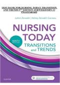 Nursing Today&colon; Transition&comma; &lbrack;Institution Name&rsqb;&comma; Academic Year &lbrack;Insert Year&rsqb; &ndash; Lecture Summary and Key Concepts