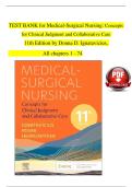 FULL TEST BANK FOR MEDICAL SURGICAL NURSING CONCEPTS FOR CLINICAL JUDGEMENT AND COLLABORATIVE CARE 11TH EDITION &vert; ISBN&colon; 9780323878265